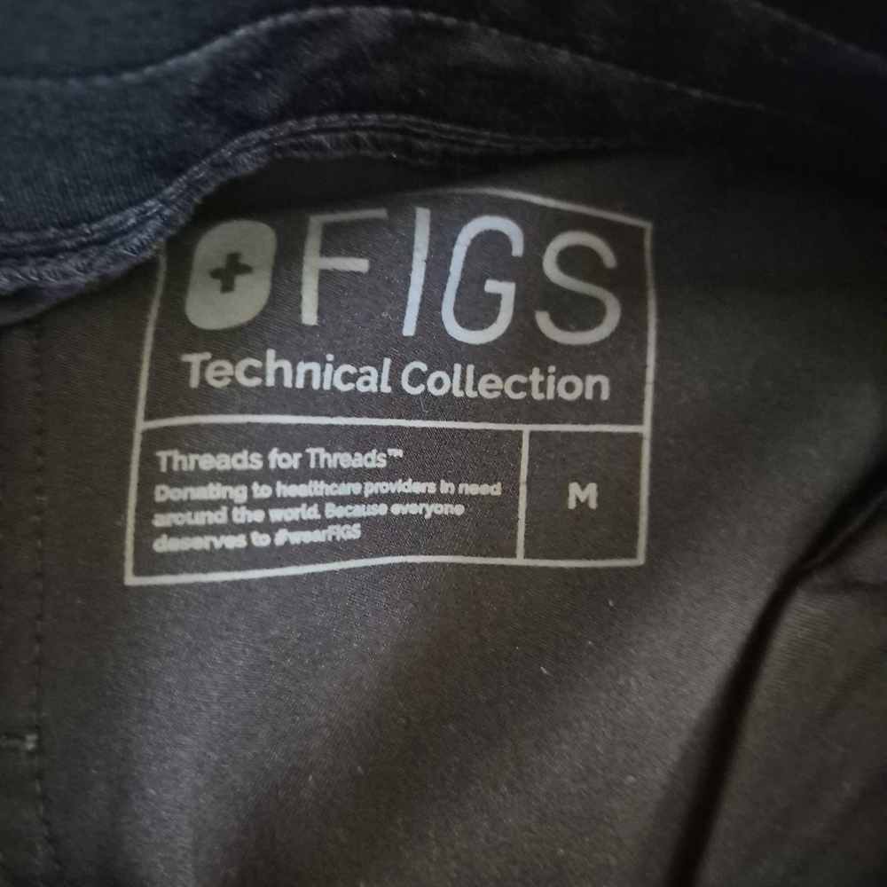 Figs Womens Black Jogger Scrubs M - Picture 4 of 4
